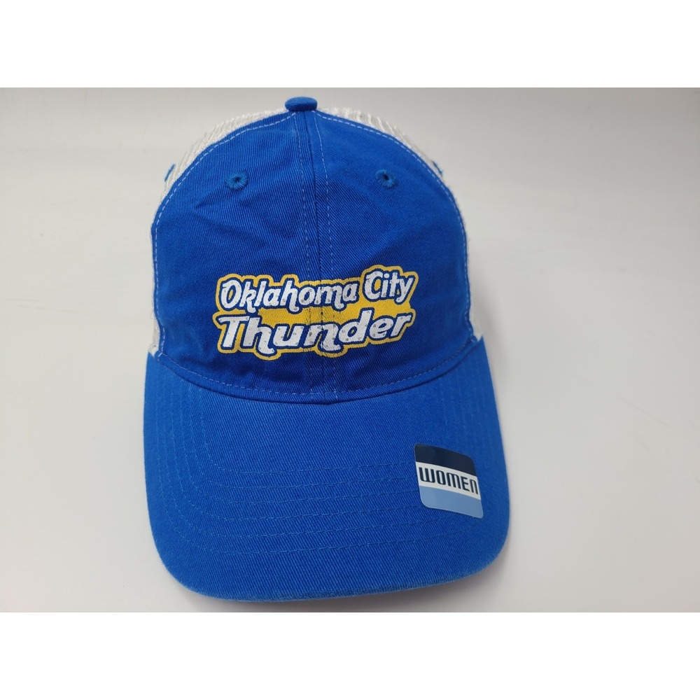 Women Oklahoma City Thunder Mesh Strapback Adjustable (Fits Small) Hat Cap NBA‎